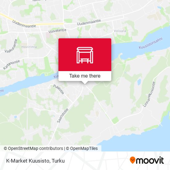K-Market Kuusisto map