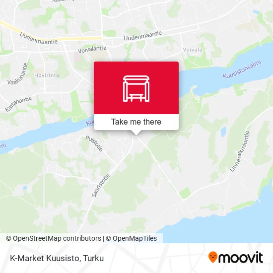 K-Market Kuusisto map