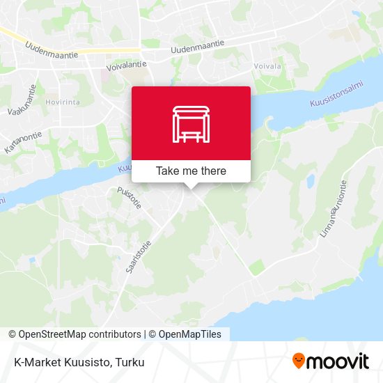 K-Market Kuusisto map