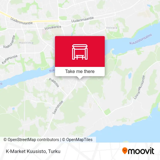 K-Market Kuusisto map