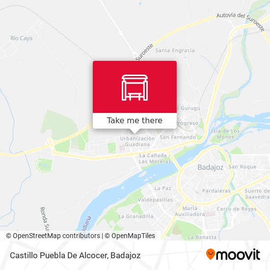 Castillo Puebla De Alcocer map
