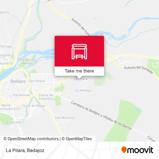 La Pilara map