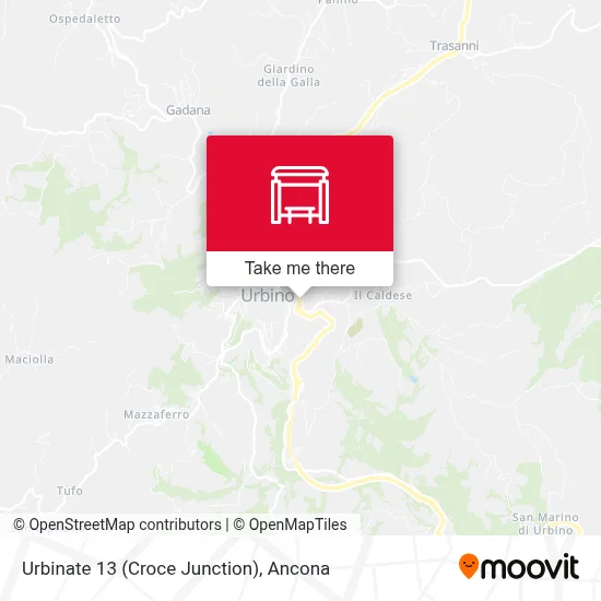 Urbinate 13 (Croce Junction) map