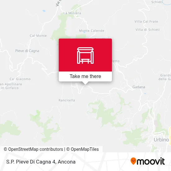 S.P. Pieve Di Cagna 4 map