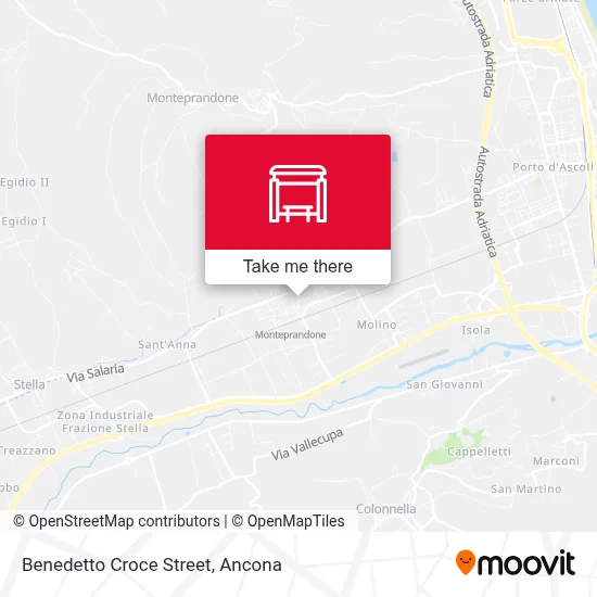 Benedetto Croce Street map