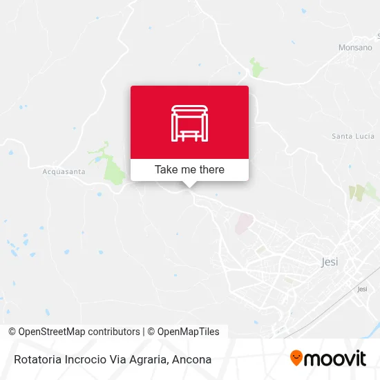 Rotatoria Incrocio Via Agraria map