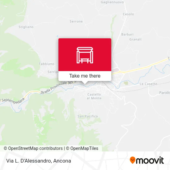 Via L. D'Alessandro map