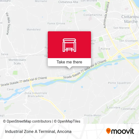 Industrial Zone A Terminal map