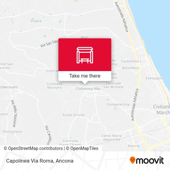 Capolinea Via Roma map