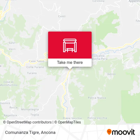 Comunanza Tigre map