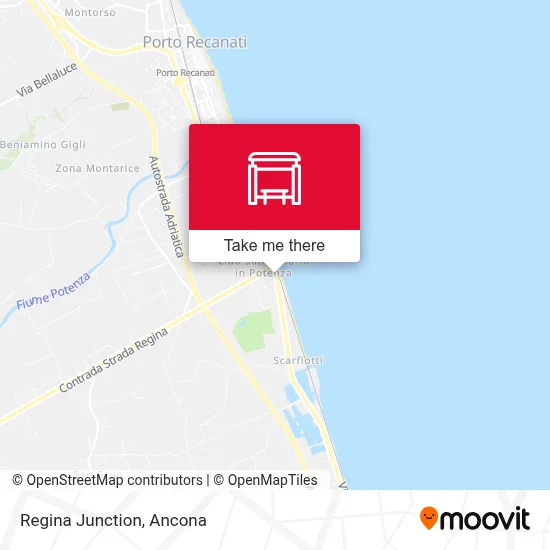 Regina Junction map