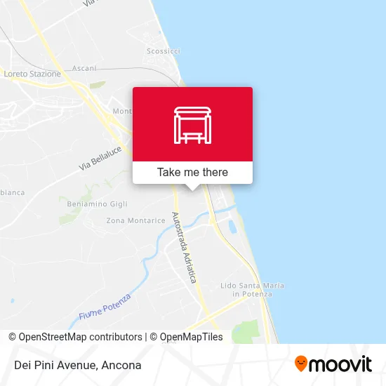 Dei Pini Avenue map