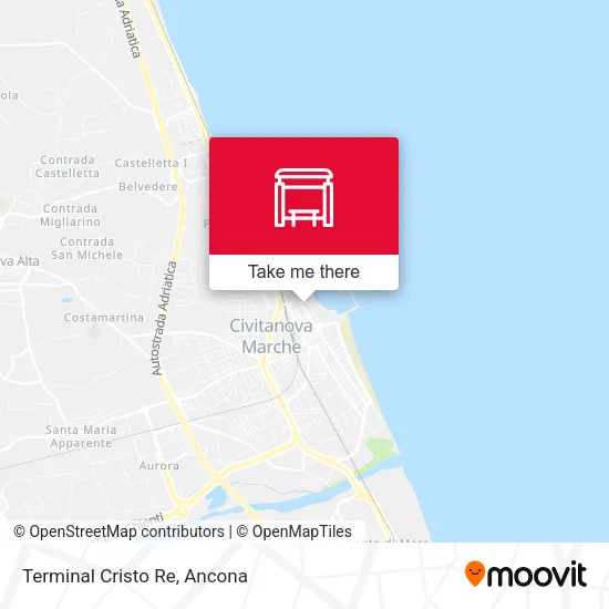Terminal Cristo Re map
