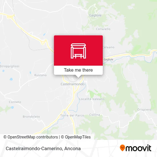 Castelraimondo-Camerino map