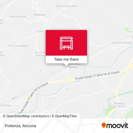 Pollenza map