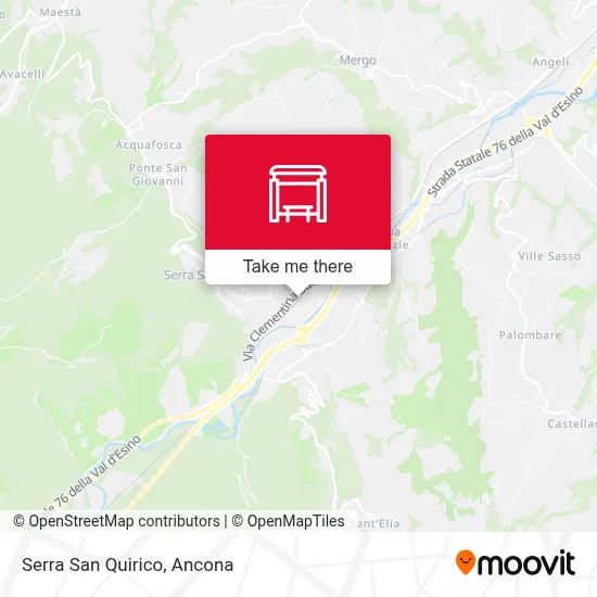 Serra San Quirico map