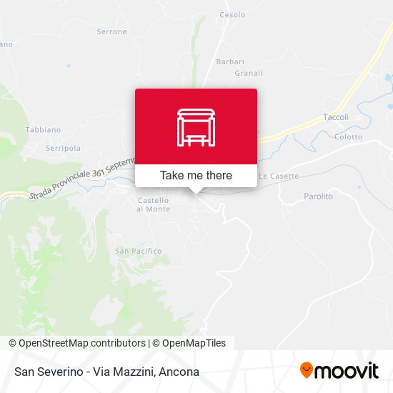 San Severino - Via Mazzini map