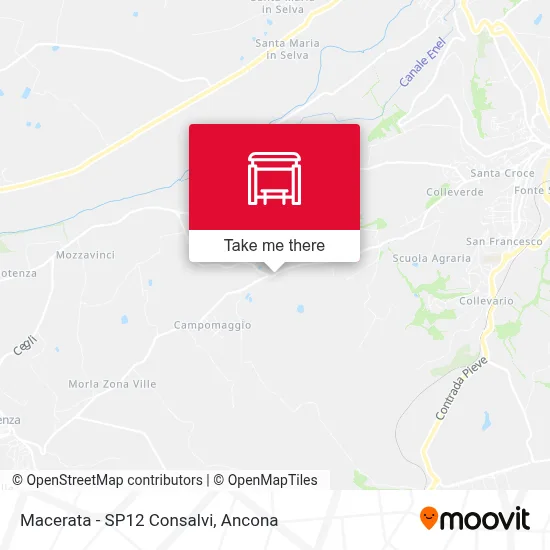 Macerata - SP12 Consalvi map