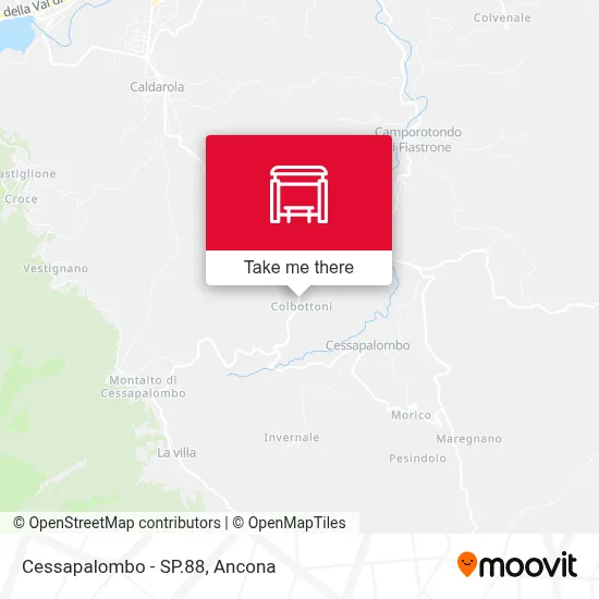 Cessapalombo - SP.88 map