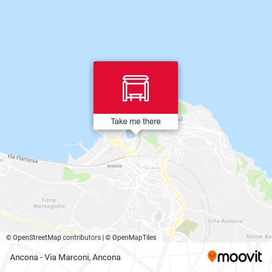 Ancona - Via Marconi map
