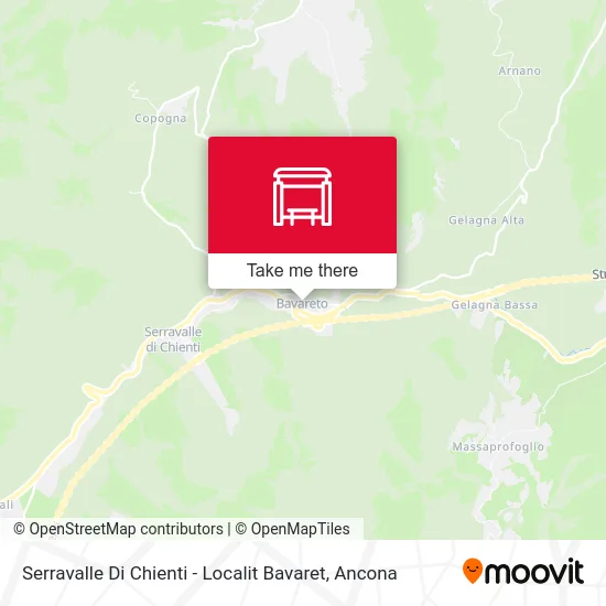 Serravalle Di Chienti - Localit Bavaret map