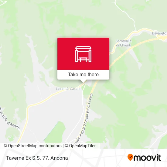 Taverne Former State Road 77 map