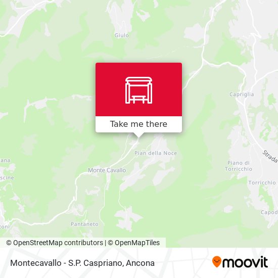 Montecavallo - S.P. Caspriano map