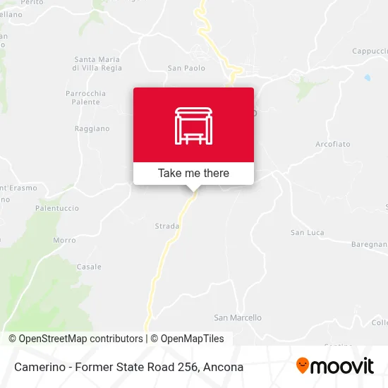 Camerino - Former State Road 256 map