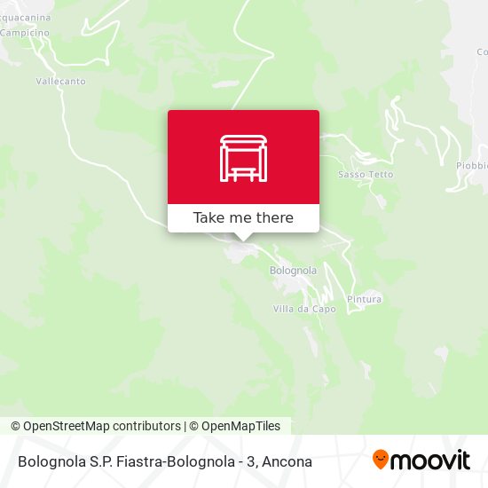 Bolognola S.P. Fiastra-Bolognola - 3 map