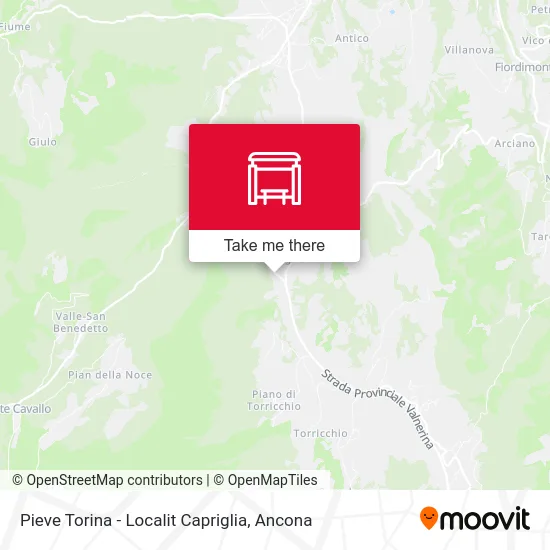 Pieve Torina - Capriglia Location map