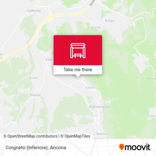 Corgneto (Inferiore) map