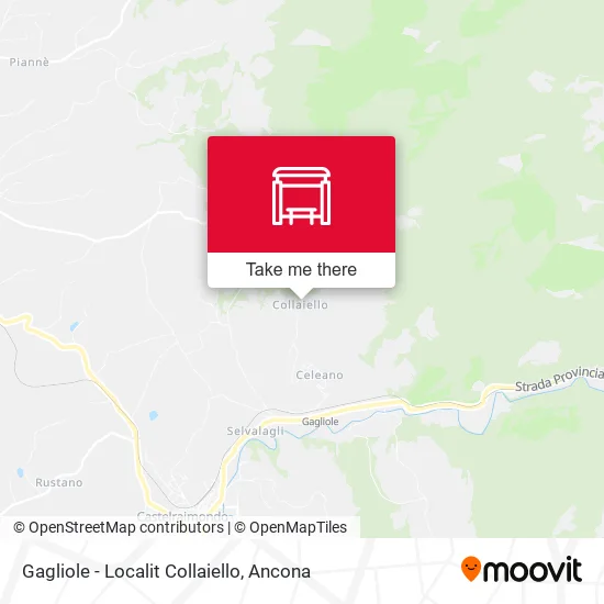 Gagliole - Localit Collaiello map