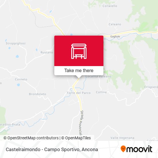 Castelraimondo - Campo Sportivo map