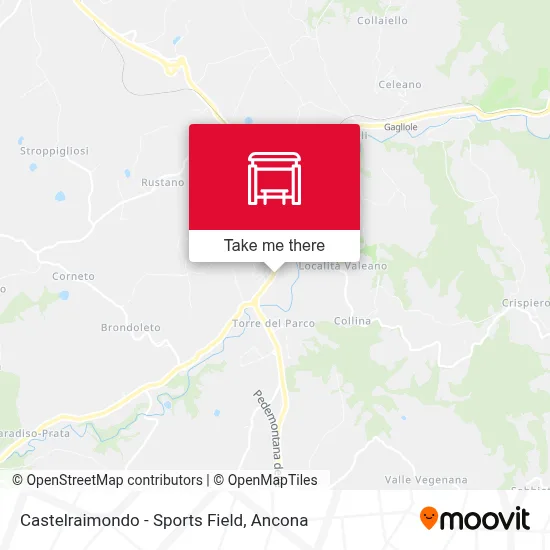 Castelraimondo - Sports Field map