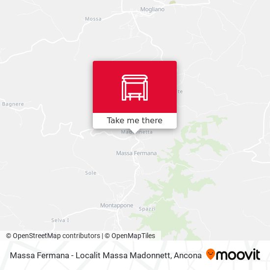 Massa Fermana - Localit Massa Madonnett map