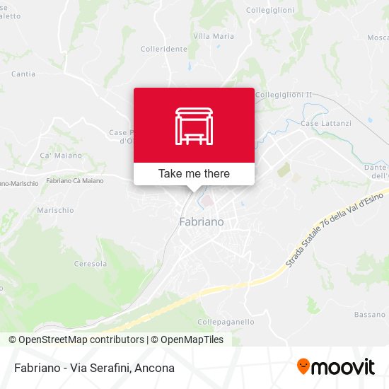 Fabriano - Via Serafini map