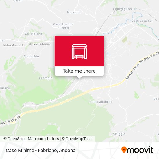 Case Minime - Fabriano map