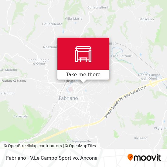 Fabriano - V.Le Campo Sportivo map