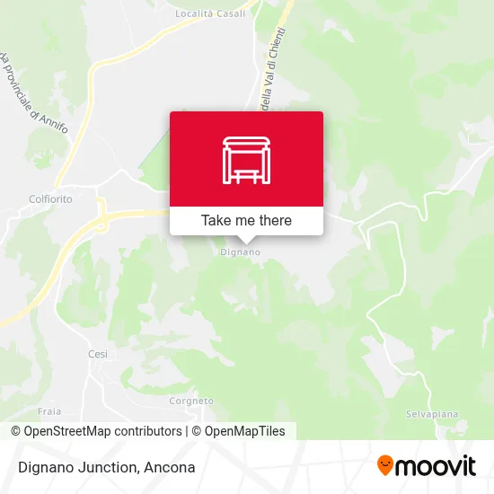 Dignano Junction map