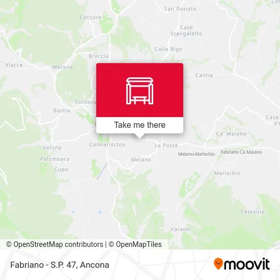 Fabriano - S.P. 47 map