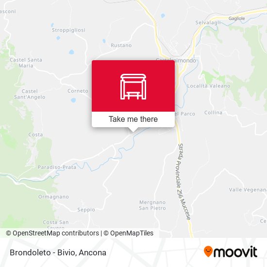 Brondoleto - Bivio map