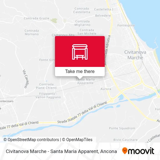 Civitanova Marche - Santa Maria Apparent map