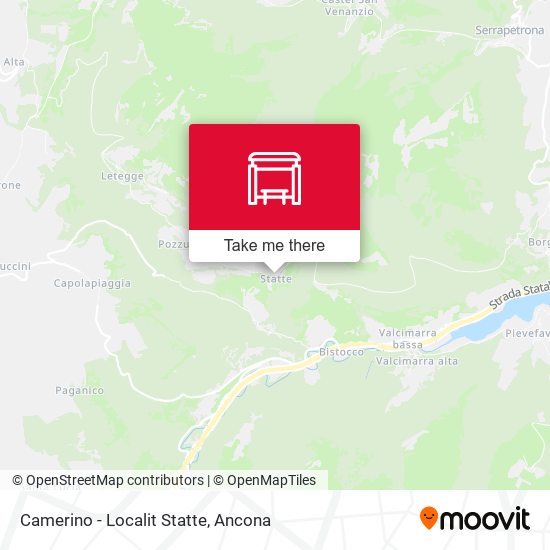 Camerino - Localit Statte map