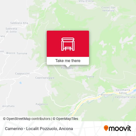 Camerino - Localit Pozzuolo map