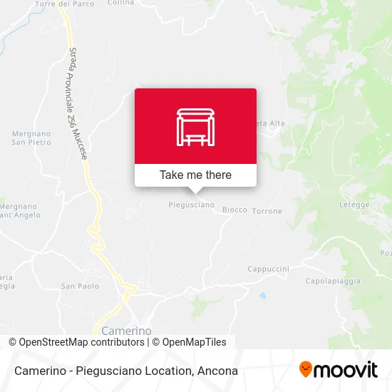 Camerino - Piegusciano Location map