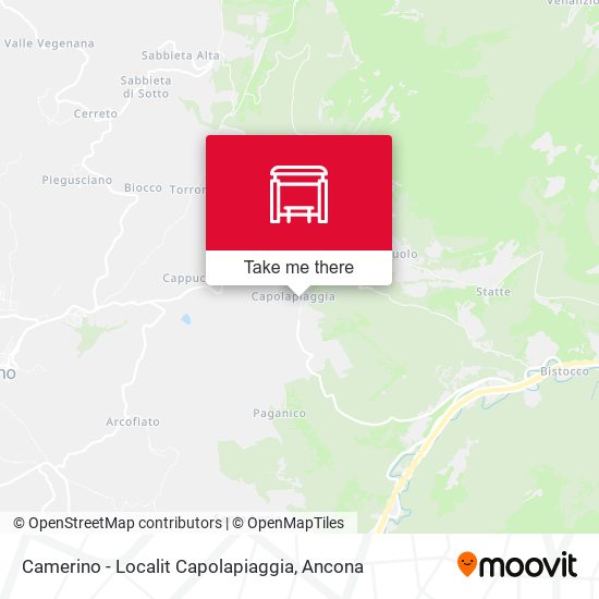 Camerino - Localit Capolapiaggia map