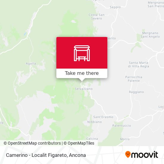 Camerino - Localit Figareto map