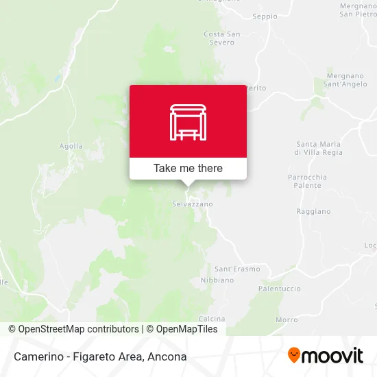 Camerino - Figareto Area map