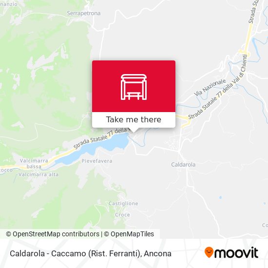 Caldarola - Caccamo (Rist. Ferranti) map