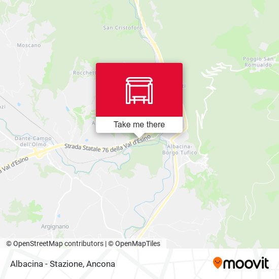 Albacina - Stazione map